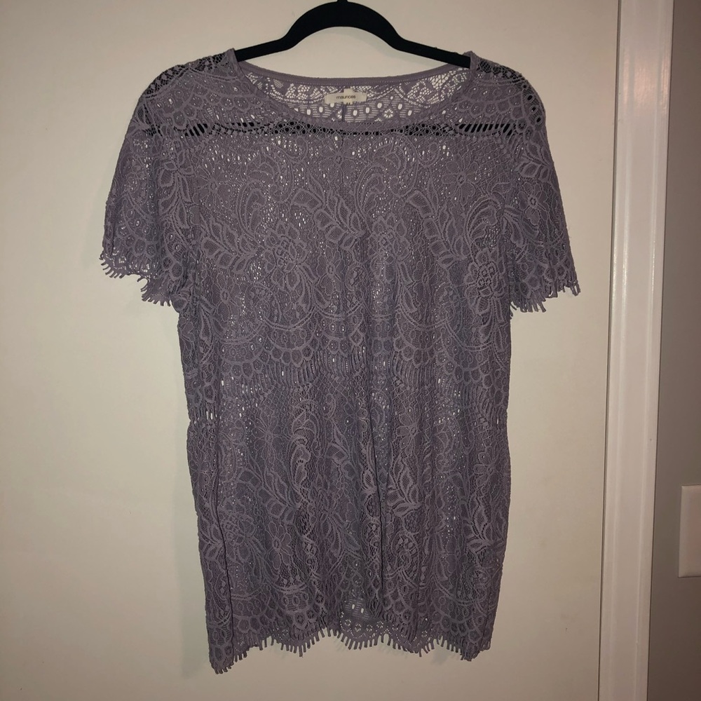 MAURICES | Purple Lace Blouse